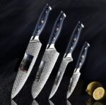 Damascus knife set kitchen stainless steel - Image 6