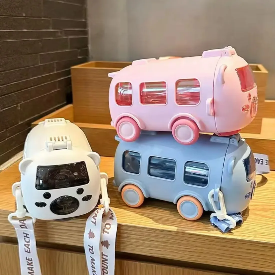 Cute Car-Shaped Straw Cup – BPA-Free Pop-Up Lid Tumbler for School, Outdoors & Travel (Kids & Teens) - Image 2