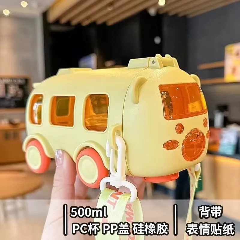 Cute Car-Shaped Straw Cup – BPA-Free Pop-Up Lid Tumbler for School, Outdoors & Travel (Kids & Teens) - Image 6