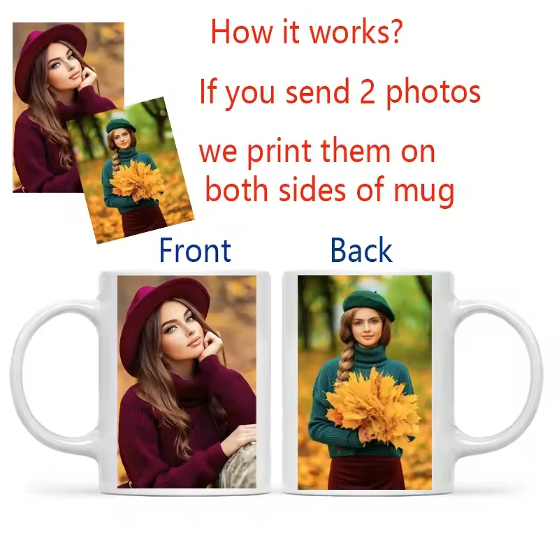 DIY Your Photo Mug, Custom Name Logo Text Cup,Customize Coffee Mugs, Tea Cups, Mothers Fathers day, Christmas New Year Best Gift - Image 4