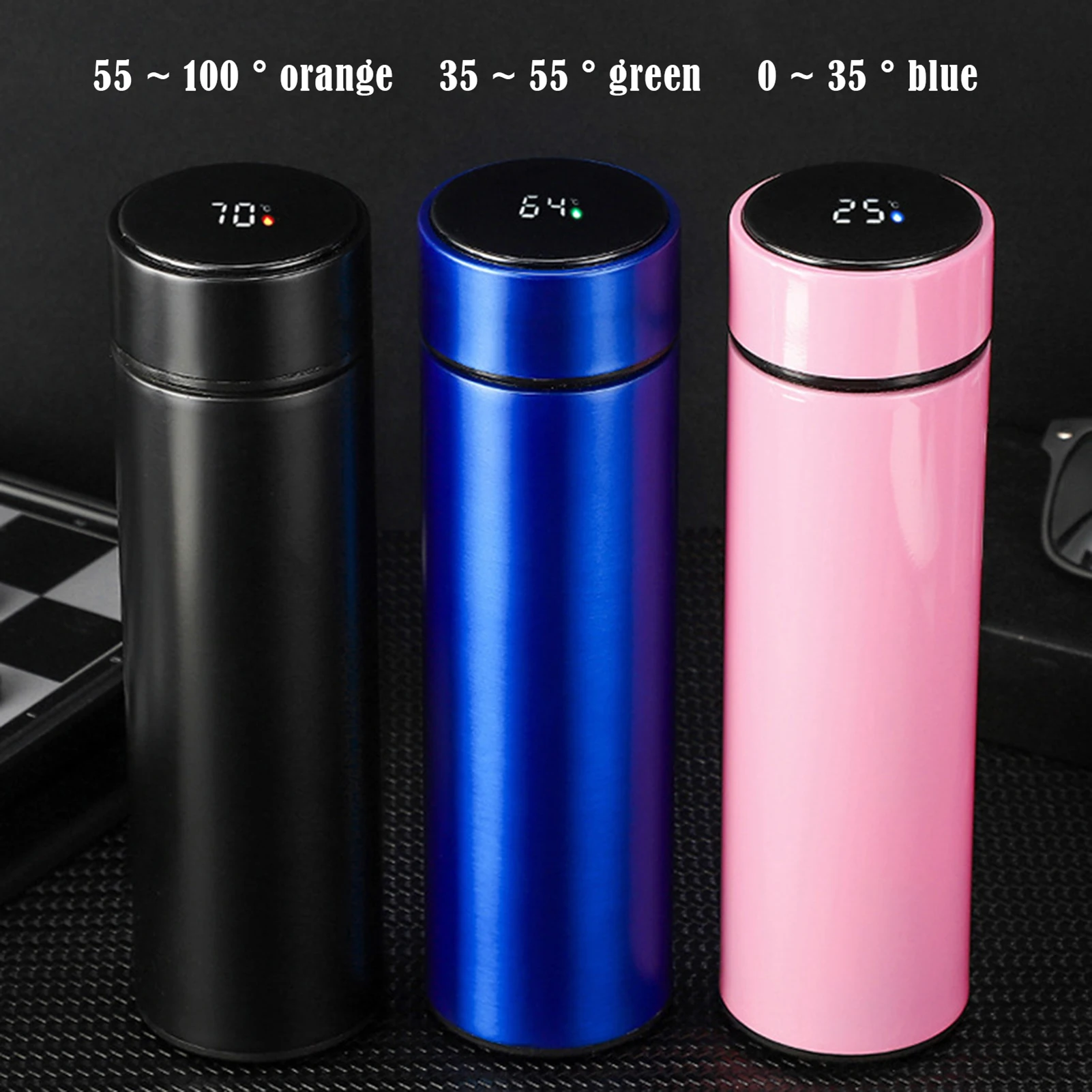 500ml Smart Vacuum Insulated Stainless Steel Water Bottle LED Temperature Display Spill Proof Portable for Home Travel Sports - Image 4