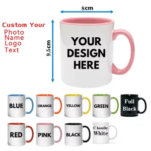 DIY Your Photo Mug, Custom Name Logo Text Cup,Customize Coffee Mugs, Tea Cups, Mothers Fathers day, Christmas New Year Best Gift