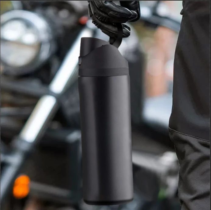 Owalaa black insulated stainless steel water bottle with straw,32oz,suitable for office workers,students,travel - Image 5