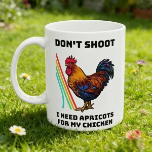 Creative Funny Quotes Don't Shoot Rooster Coffee cup for Meme Lovers Arc Raiders Mug Resin Coffee, Juice, and Cold Drink Cup