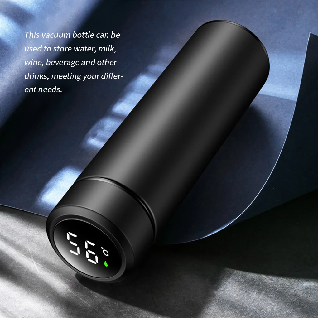 500ml Smart Insulation Cup Vacuum Bottle Thermos 304 Stainless Steel Minimalist Water Bottle LCD Digital Screen Portable Cup - Image 2