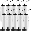 10 Pcs 1L Sports Water Bottles with 2 Lids, 34 oz Squirt Bottles for Adults Sports