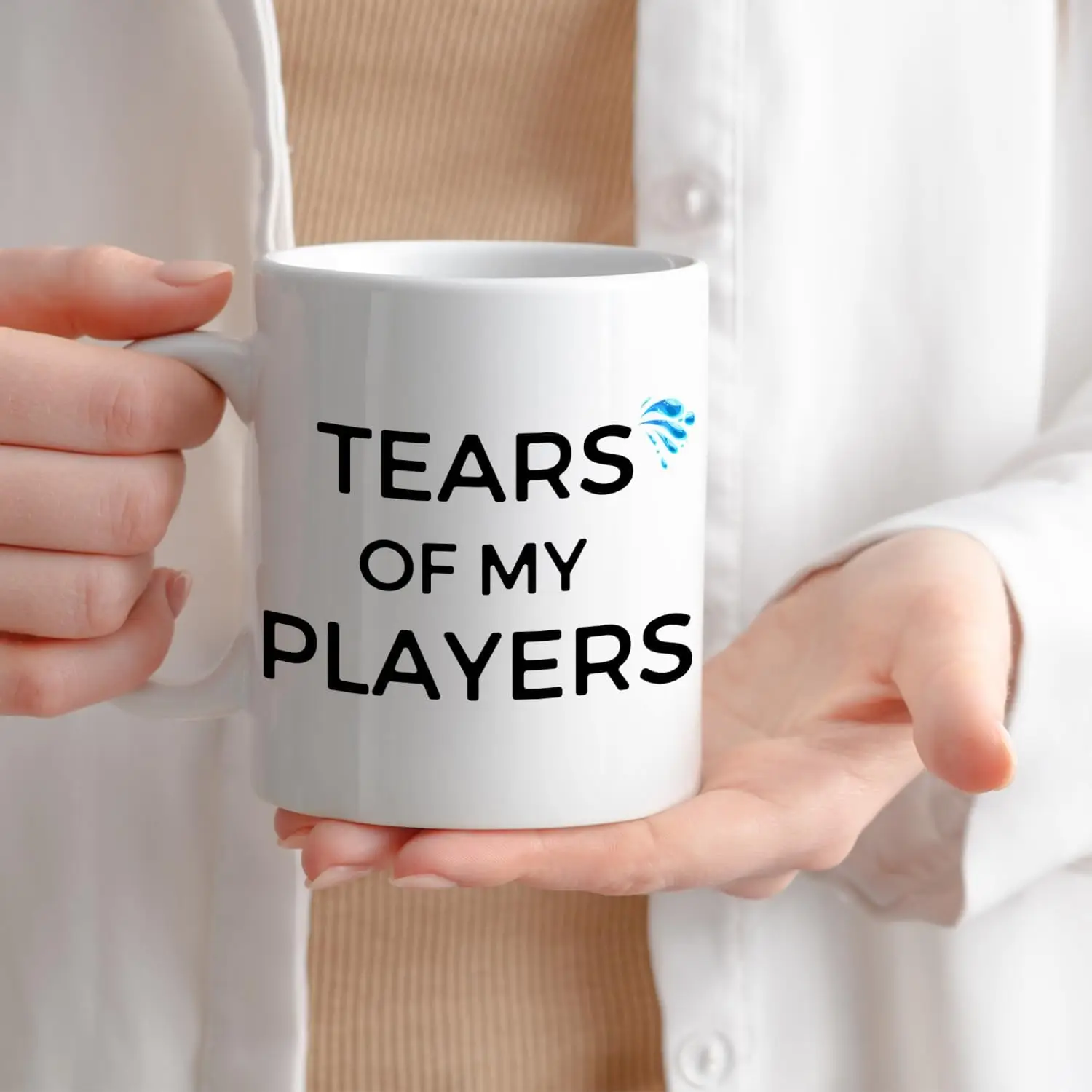 Tears of My Players" Funny Ceramic Mug - Perfect Gift for Coaches and Sports Enthusiasts, Unique and Humorous Design - Image 5
