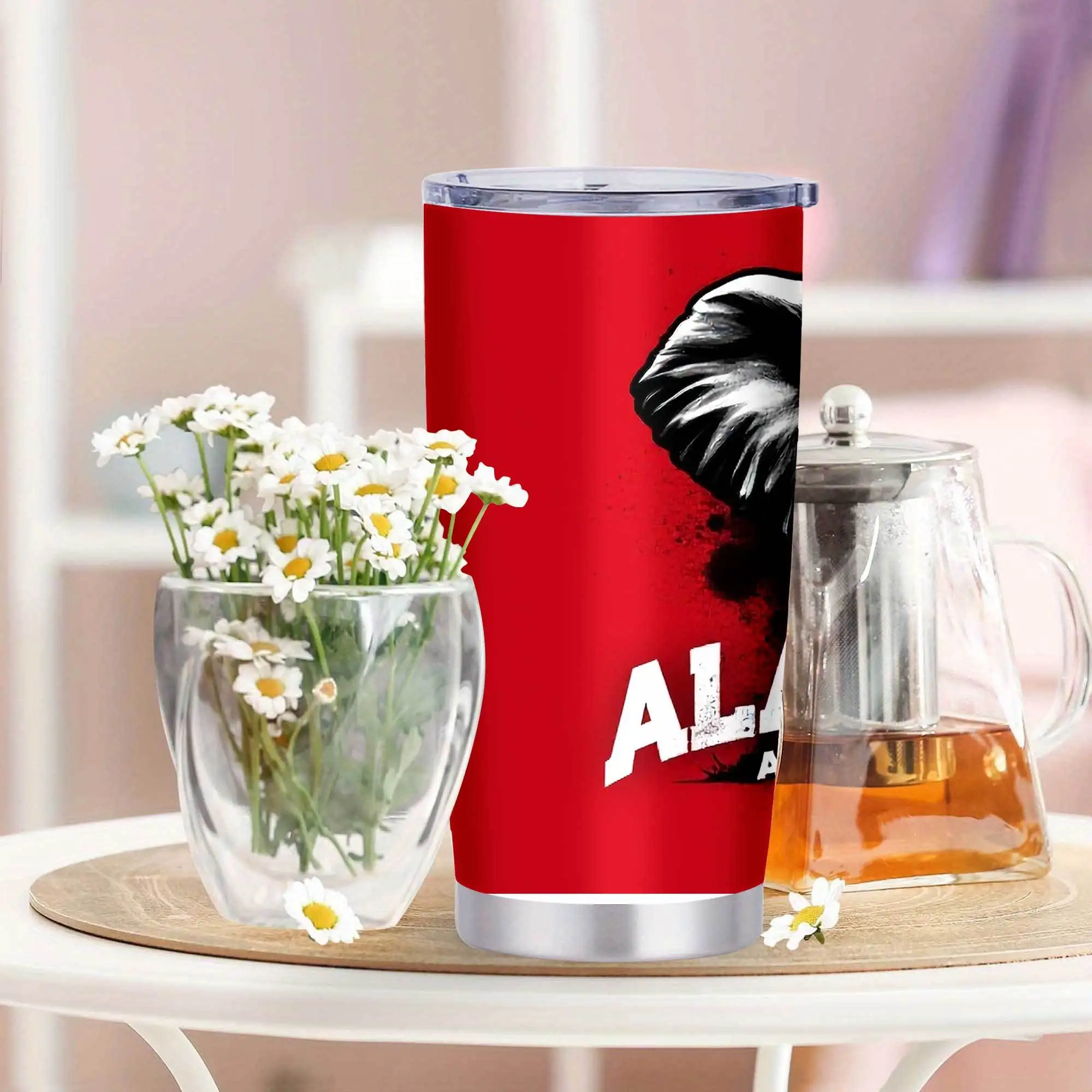 20 oz stainless cup, Tumblers with lids and straws, Fits most car cup holders for travel convenience, Cups - Image 6