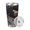 Stainless 6.7in High 20oz Anime Insulated Cup, Cowboy Bebop Water Bottle Stainless Double Wall Insulated Bottles with Straw ​ ​