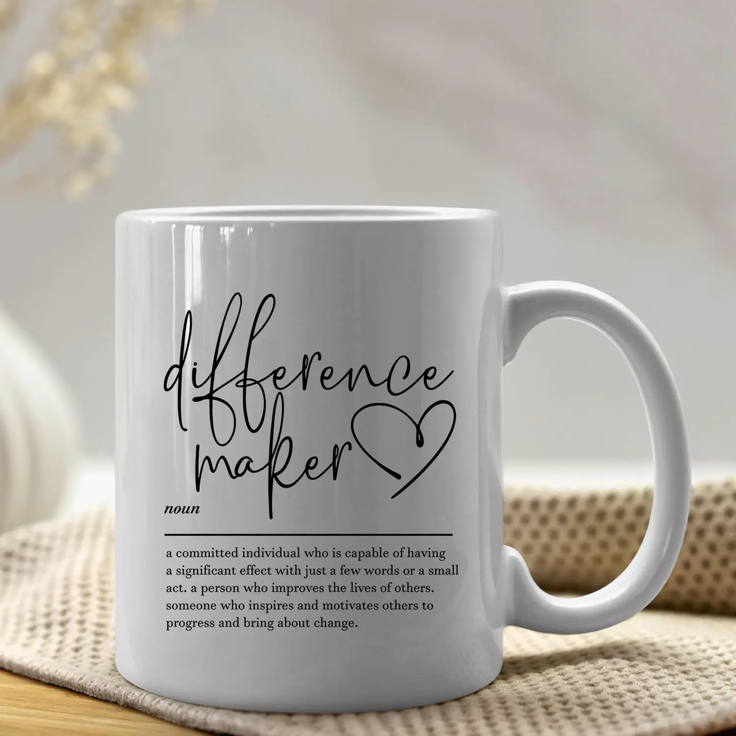Inspirational - 'Definition of a Difference Maker' Design, Perfect Gift for Motivators and Changemakers, Stylish and Heartfelt - Image 5
