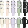 15-Pack 40 Oz Stainless Steel Vacuum Insulated Tumbler with Handle, Straw, and Spill-Proof Stopper