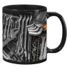 Ceramic Mechanic Toolbox Mug 325ml 11oz Tool Pattern Design Mechanic's Coffee Cup Wrench Pattern 2D Water Cup Gifts for Man