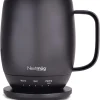 Self-Heating Temperature-Controlled Coffee Mug, Black 14 oz, Keeps Drinks Hot for Hours