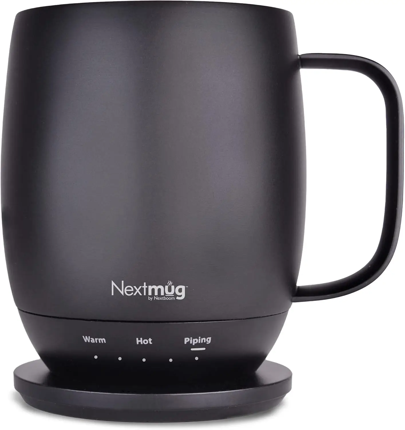 Self-Heating Temperature-Controlled Coffee Mug, Black 14 oz, Keeps Drinks Hot for Hours