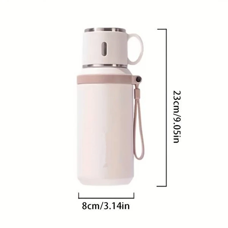 600ml Stainless Steel Coffee Cup Travel Thermal Mug Leak-Proof Thermos Bottle Tea Coffee Mug Office Business Style Thermos - Image 6