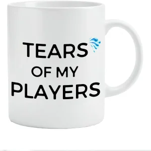 Tears of My Players" Funny Ceramic Mug - Perfect Gift for Coaches and Sports Enthusiasts, Unique and Humorous Design