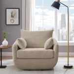 6ixens Haven™ Oversized Swivel Accent Chair