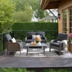 Haven™ 4-Piece Outdoor Wicker Conversation Set