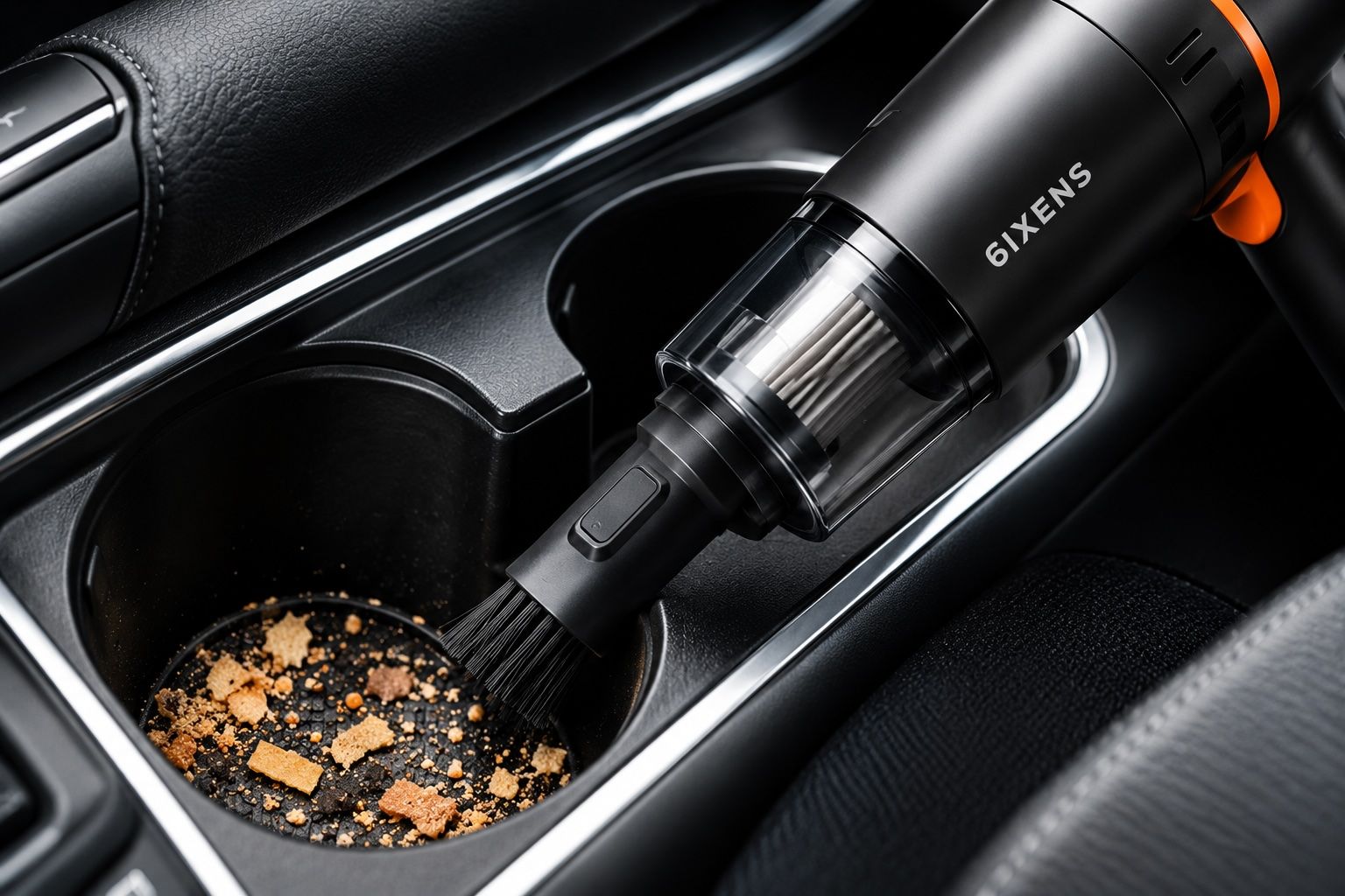 6ixens AutoPro cleaning car cupholders